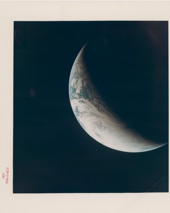 First color photograph of the whole Planet Earth
