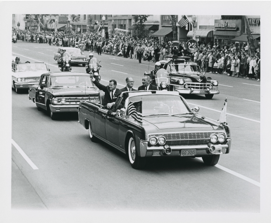 Gordon Cooper’s parade with Vice President Johnson, marking the end of Project Mercury