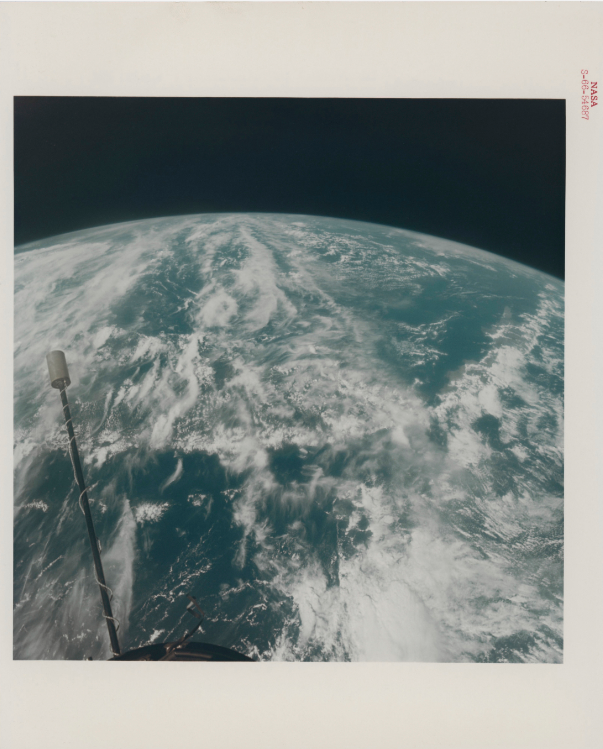 The curved Earth from record-breaking high altitude orbit