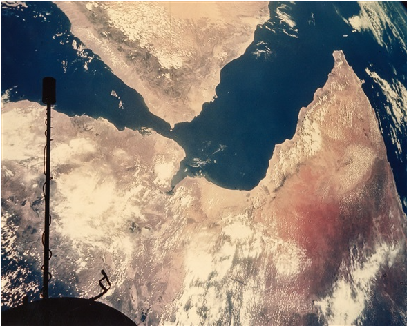 Superb view of the Arabian Peninsula and Red Sea